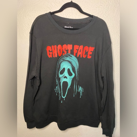 Bioworld Ghost Face Long Sleeve Crewneck Black Size XL NWOT - Picture 1 of 5